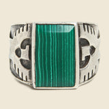 Malachite Thunderbird Ring - Vintage - STAG Provisions - One & Done - Accessories & Jewelry