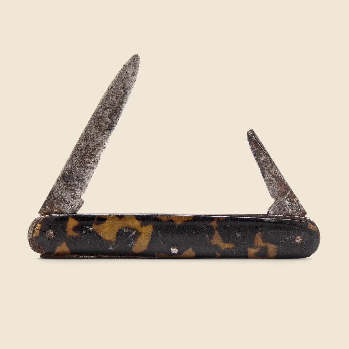 Vintage Faux Tortoise Pocket Knife #1