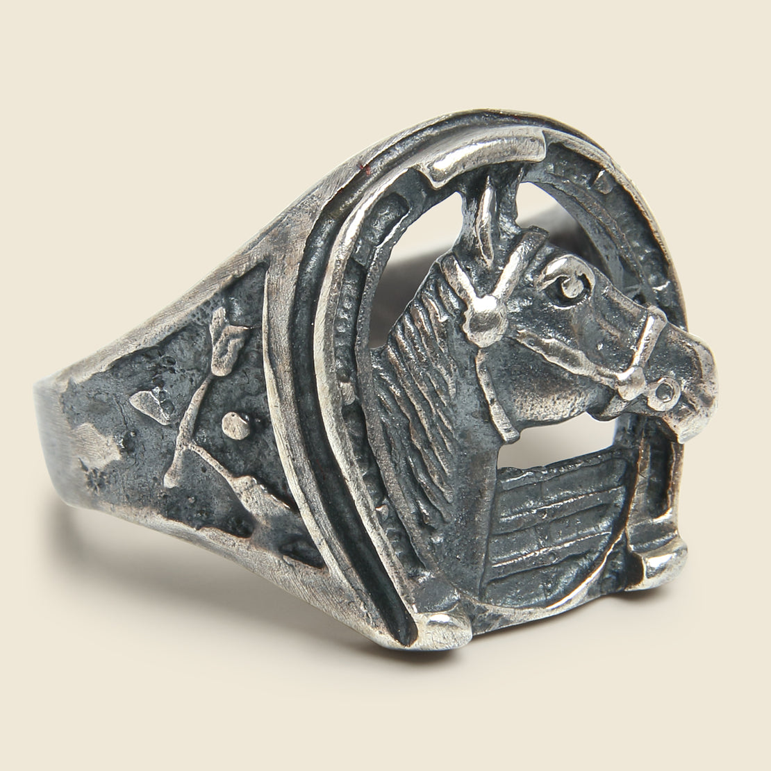 Vintage Silver Horseshoe Ring #2