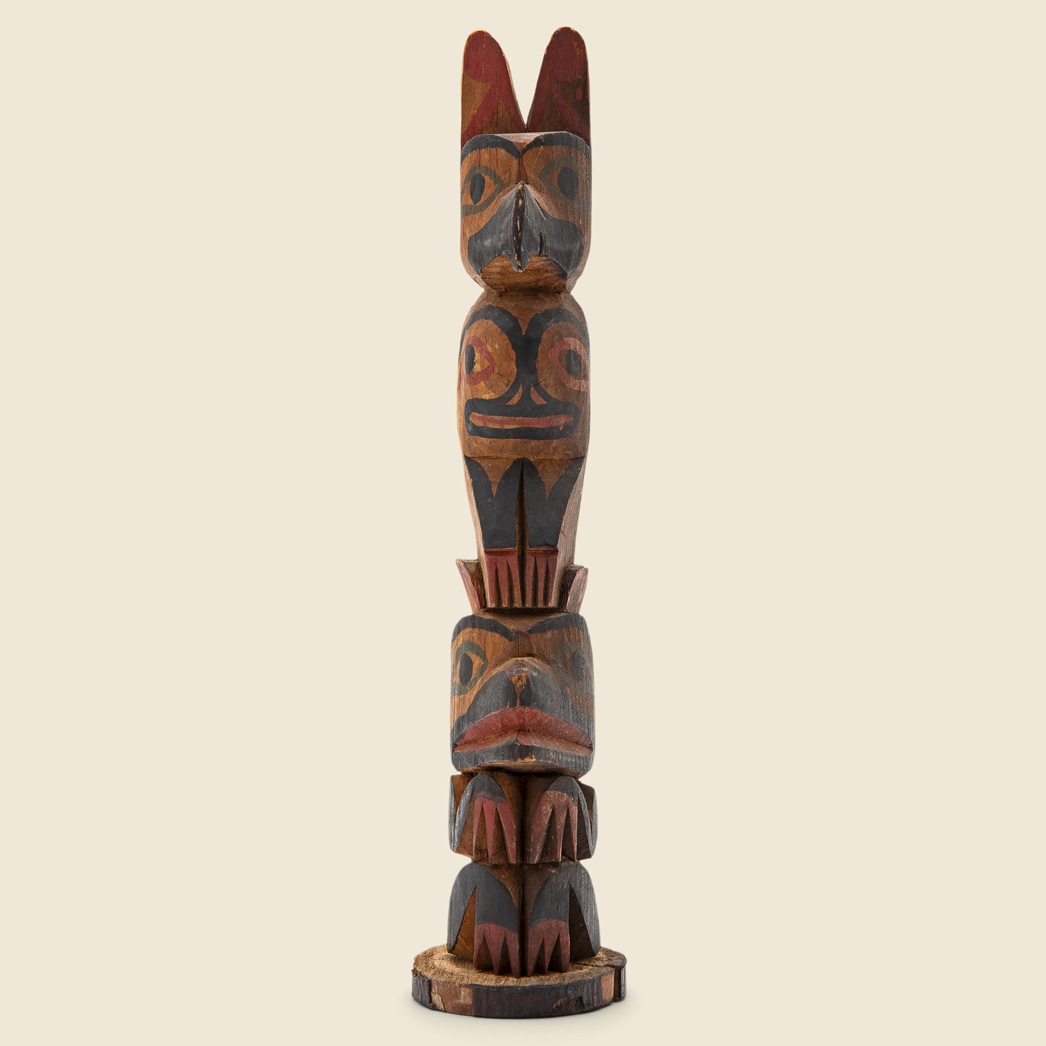 Hand-Carved Vintage Totem Pole - Vintage - STAG Provisions - One & Done - Miscellaneous