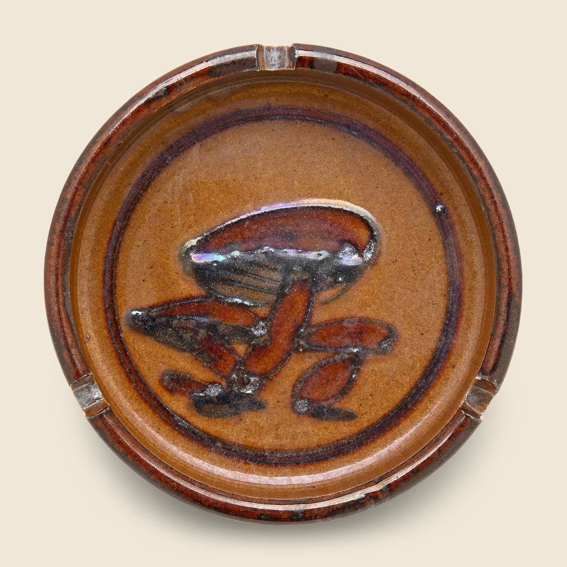 Vintage 1970s Mushroom Ashtray