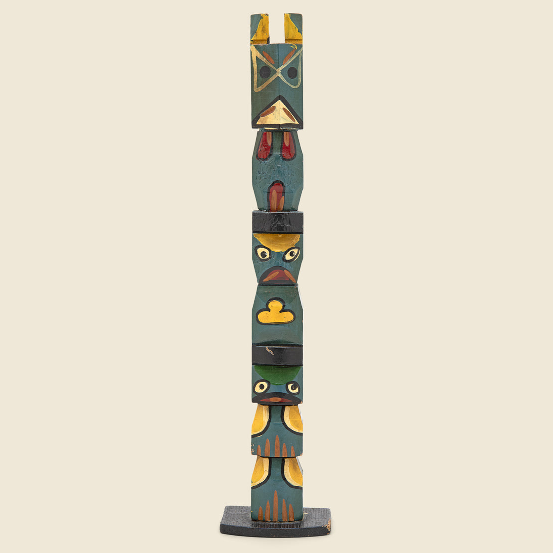 Vintage Vintage Blue Totem Pole