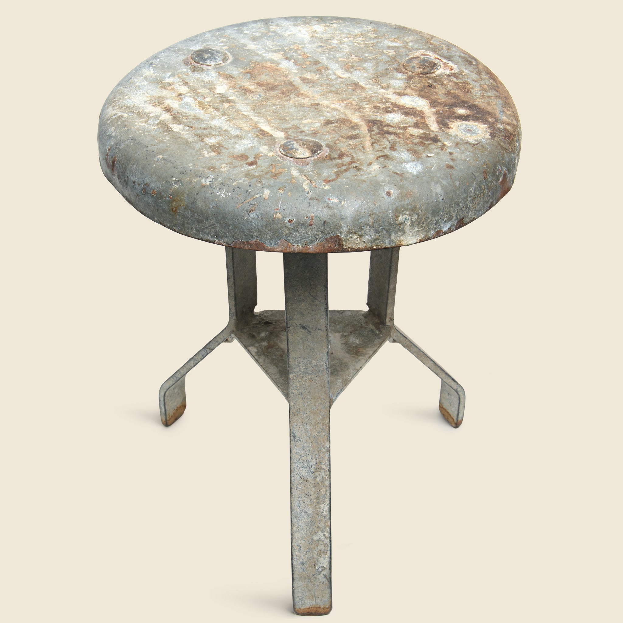 1930's Galvanized Steel Milking Stool - Vintage - STAG Provisions - One & Done - Furniture