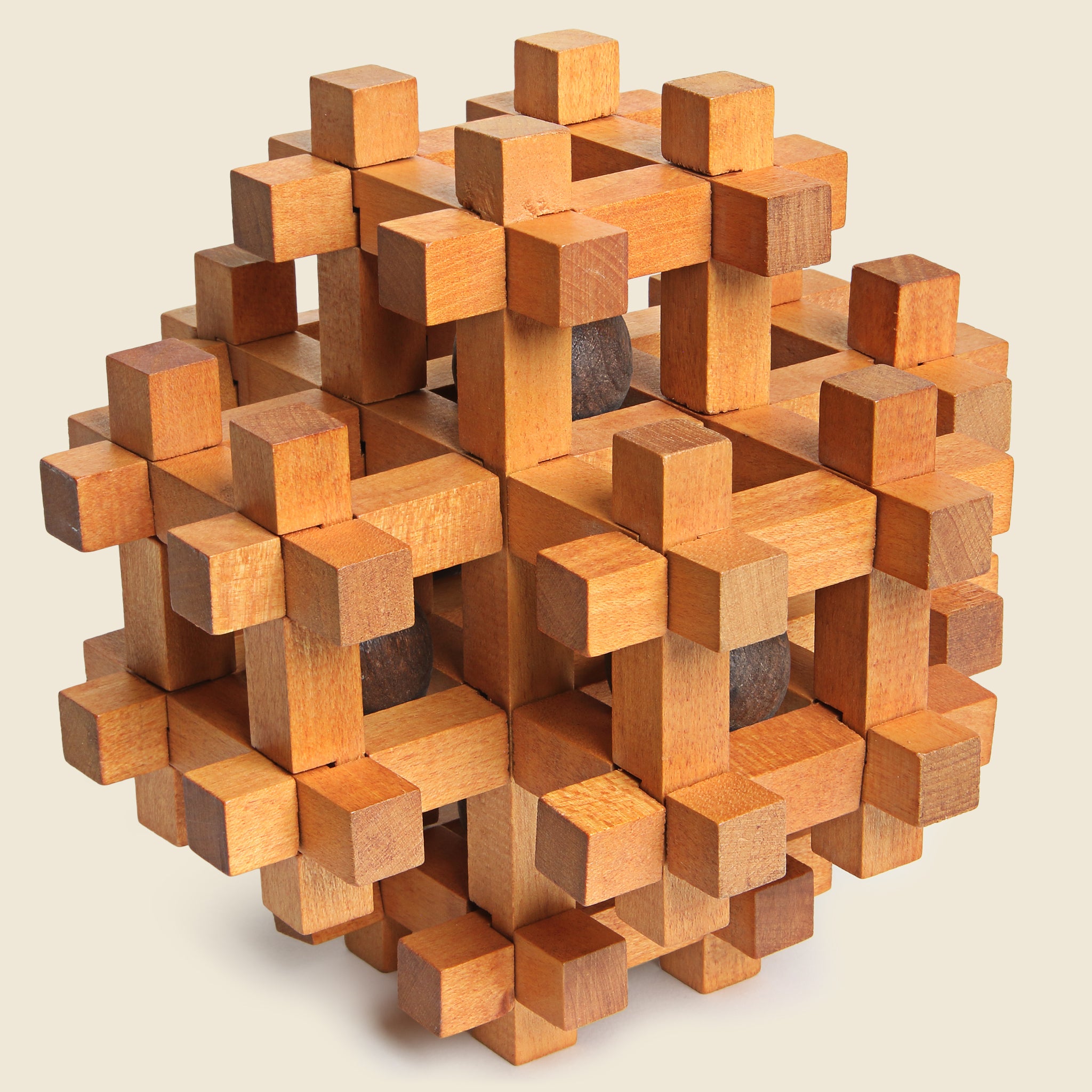 Pieced Wood Interlocking Puzzle - Vintage - STAG Provisions - One & Done - Miscellaneous