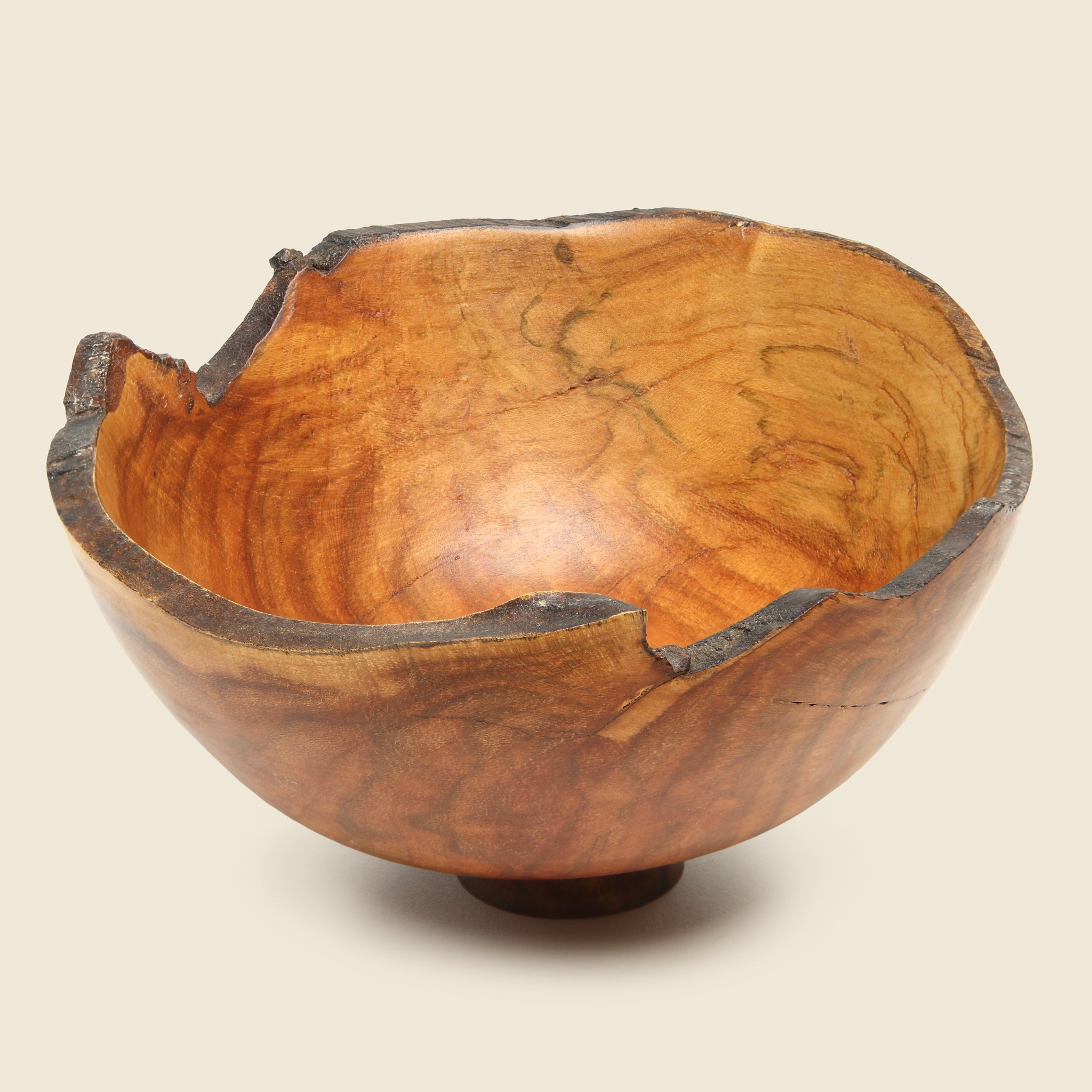 Small Raw Edge Wood Bowl - Vintage - STAG Provisions - One & Done - Miscellaneous