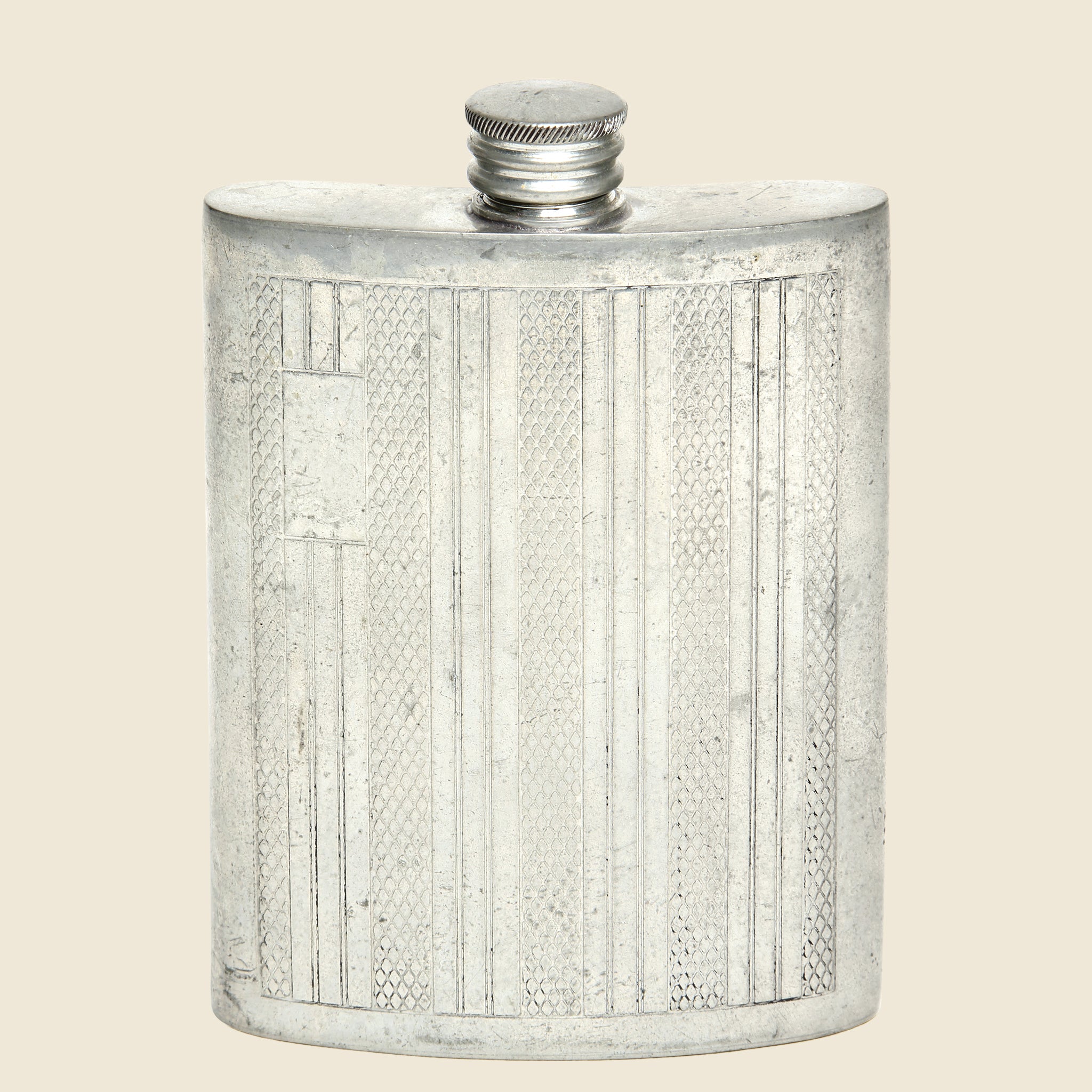 Vintage Embossed Silver-Plated Flask - Vintage - STAG Provisions - One & Done - Flask