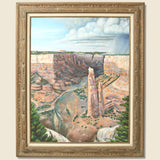 Ron Yazzie Canyon Landscape Painting - Vintage - STAG Provisions - One & Done - Art