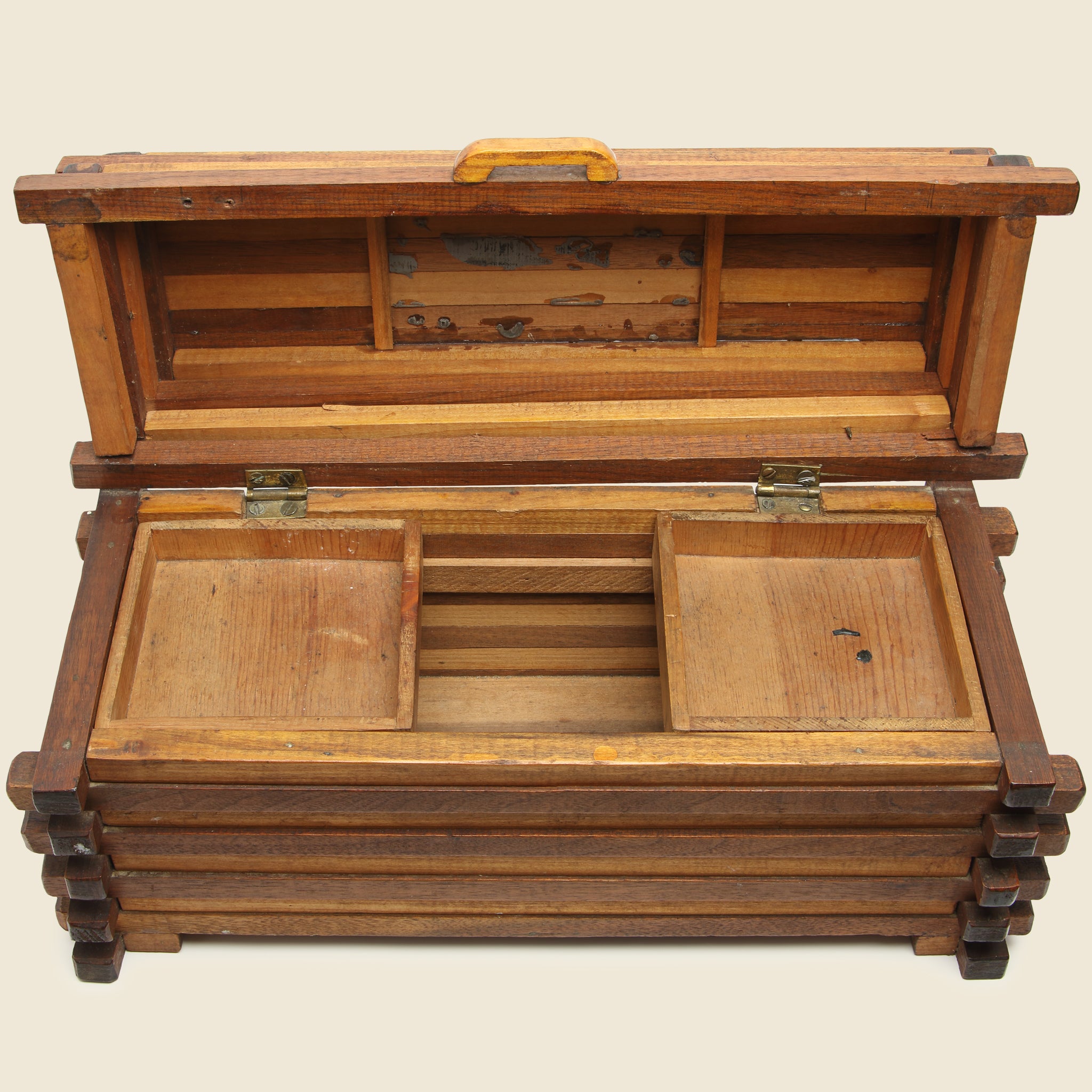 Pieced Wood Box - Vintage - STAG Provisions - One & Done - Miscellaneous