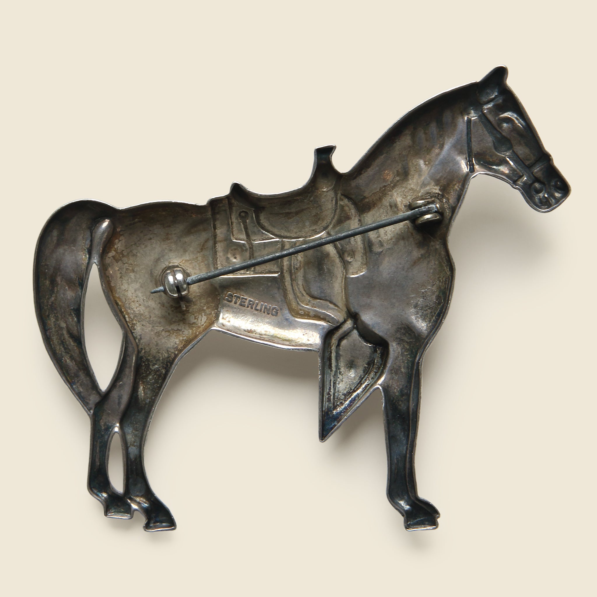 Sterling Silver Horse Pin - Vintage - STAG Provisions - One & Done - Miscellaneous