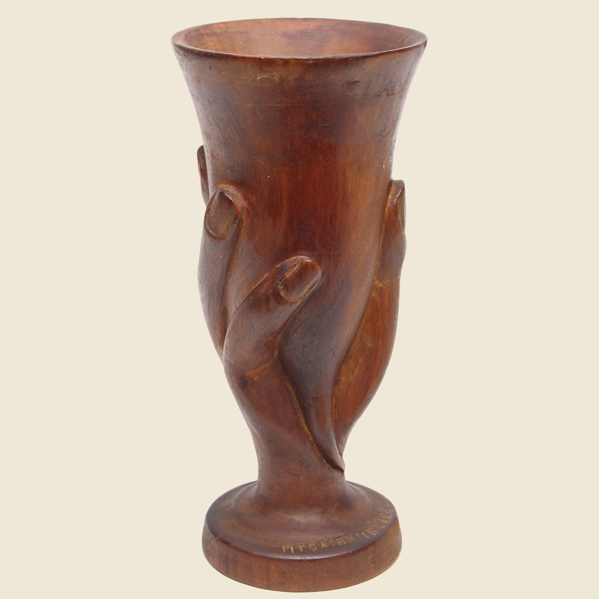 Folk Art Wooden Hand Cup - Vintage - STAG Provisions - One & Done - Miscellaneous