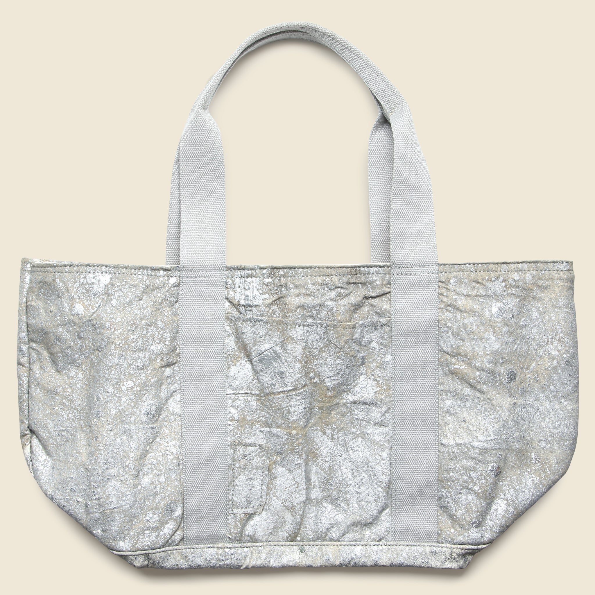
                          Upcycled Tote Bag -  Silver
                        