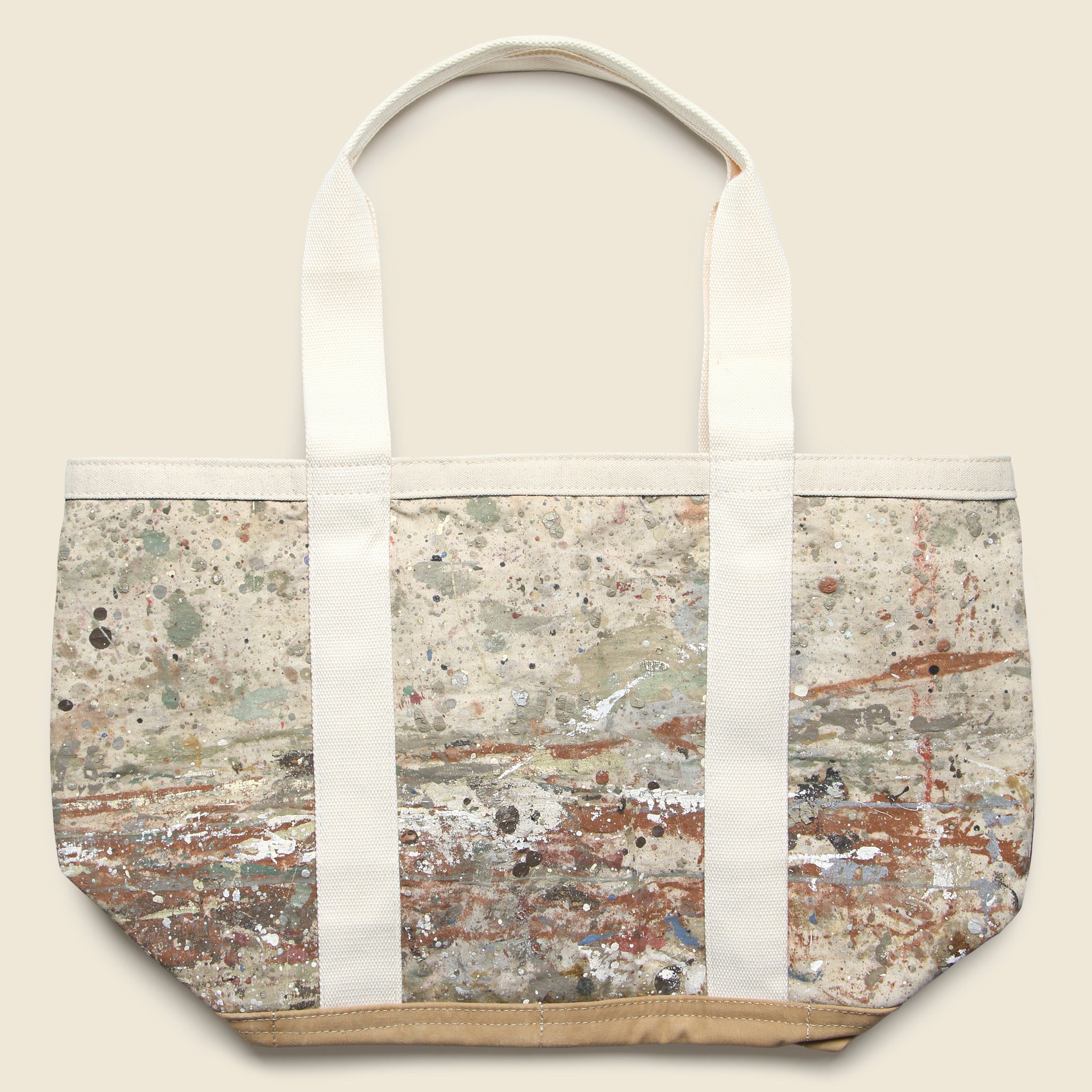 
                          Upcycled Tote Bag -  Paint Splatter
                        
