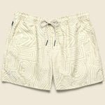 5" Swim Trunks - Cream Golconda - OAS - STAG Provisions - Shorts - Swim