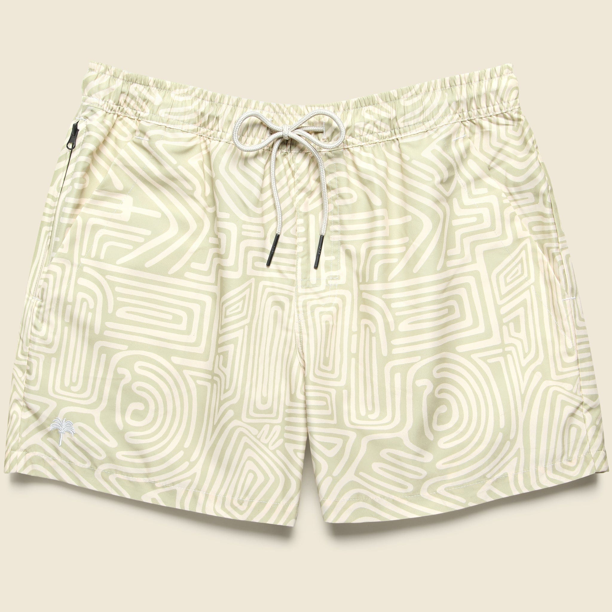 Swim Trunk - Cream Golconda - OAS - STAG Provisions - Shorts - Swim