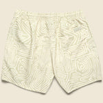 5" Swim Trunks - Cream Golconda - OAS - STAG Provisions - Shorts - Swim