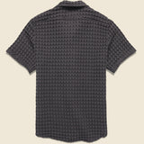 Waffle Terry Shirt - Nearly Black - OAS - STAG Provisions - Tops - S/S Knit