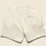 5.5" Porto Waffle Shorts - Ecru - OAS - STAG Provisions - Shorts - Lounge