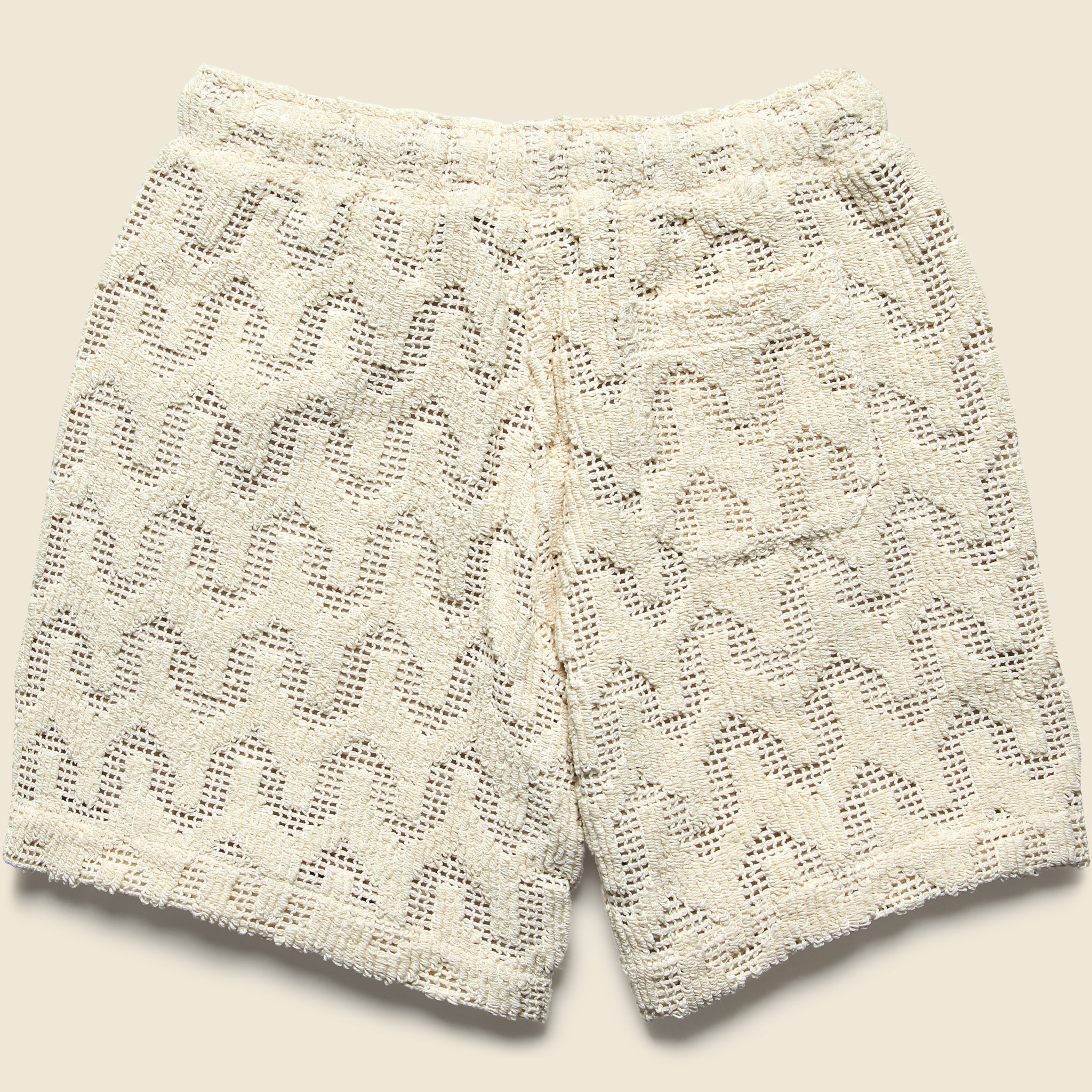 
                          7&quot; Atlas Crochet Shorts - Ecru - OAS - STAG Provisions - Shorts - Lounge
                        