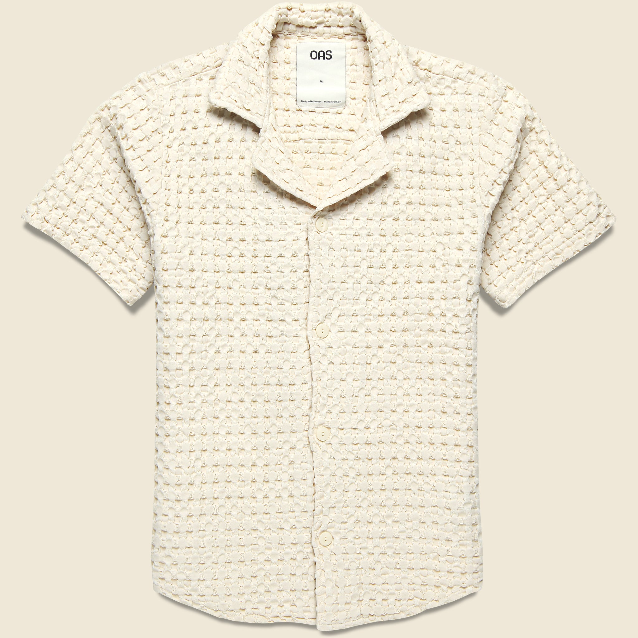 Waffle Terry Shirt - Ecru