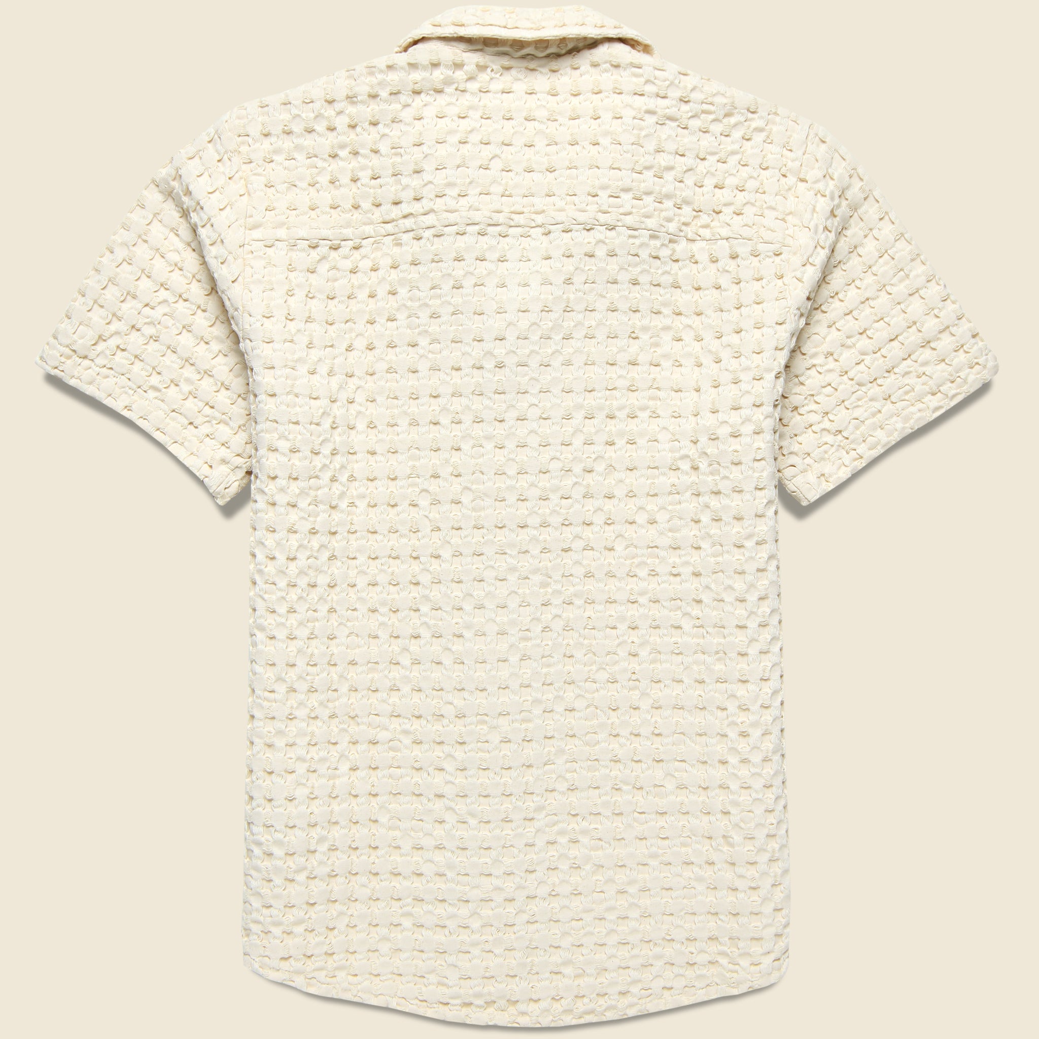 
                          Waffle Terry Shirt - Ecru - OAS - STAG Provisions - Tops - S/S Knit
                        