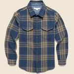 Blanket Shirt - Marine Fox Creek Plaid - Outerknown - STAG Provisions - Tops - L/S Woven - Plaid