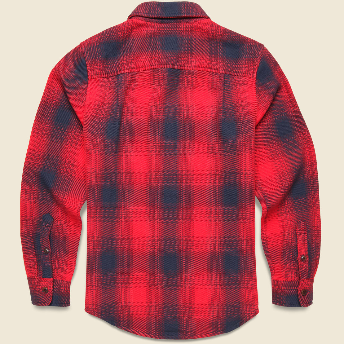 Blanket Shirt - Safety Red Overlook Plaid - Outerknown - STAG Provisions - Tops - L/S Woven - Plaid
