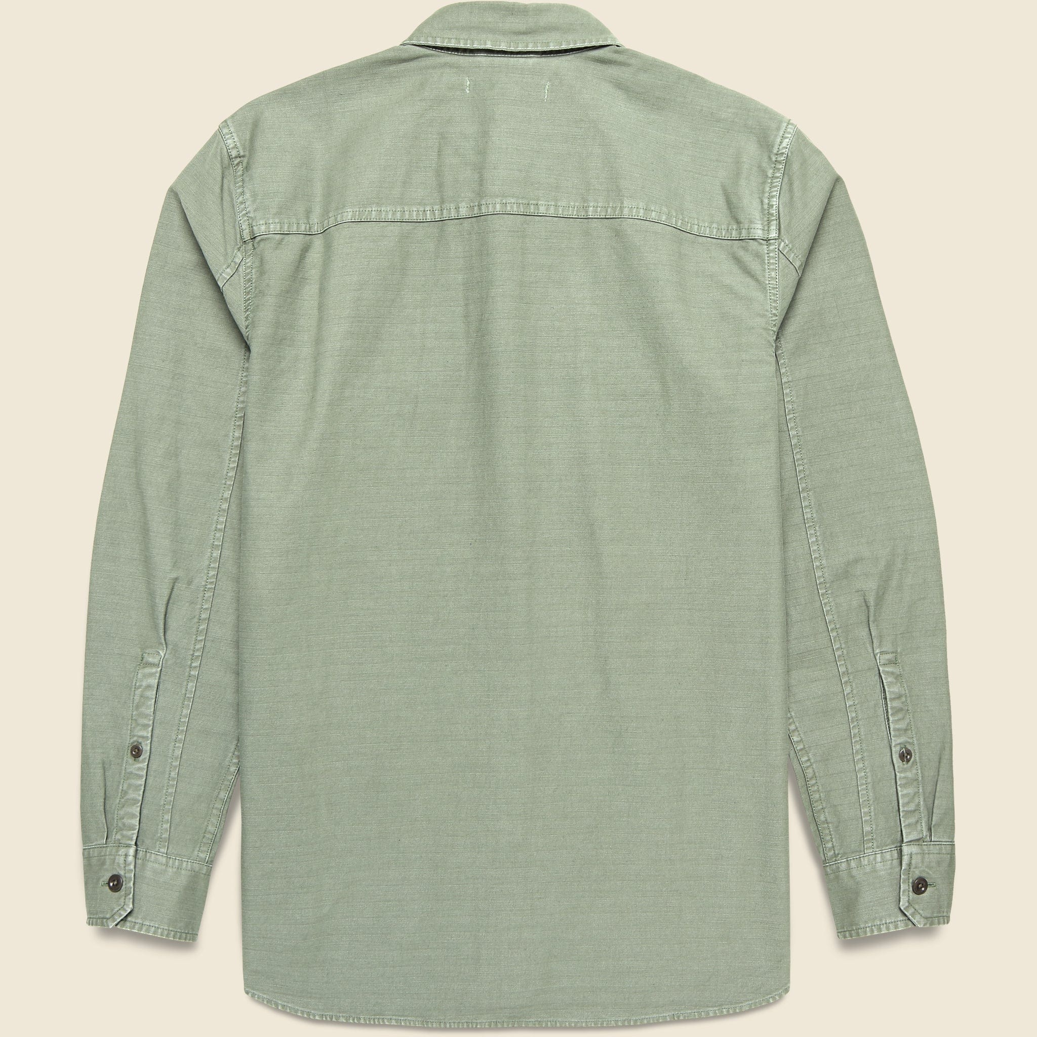 
                          Utilitarian Shirt - Olive Drab - Outerknown - STAG Provisions - Tops - L/S Woven - Solid
                        