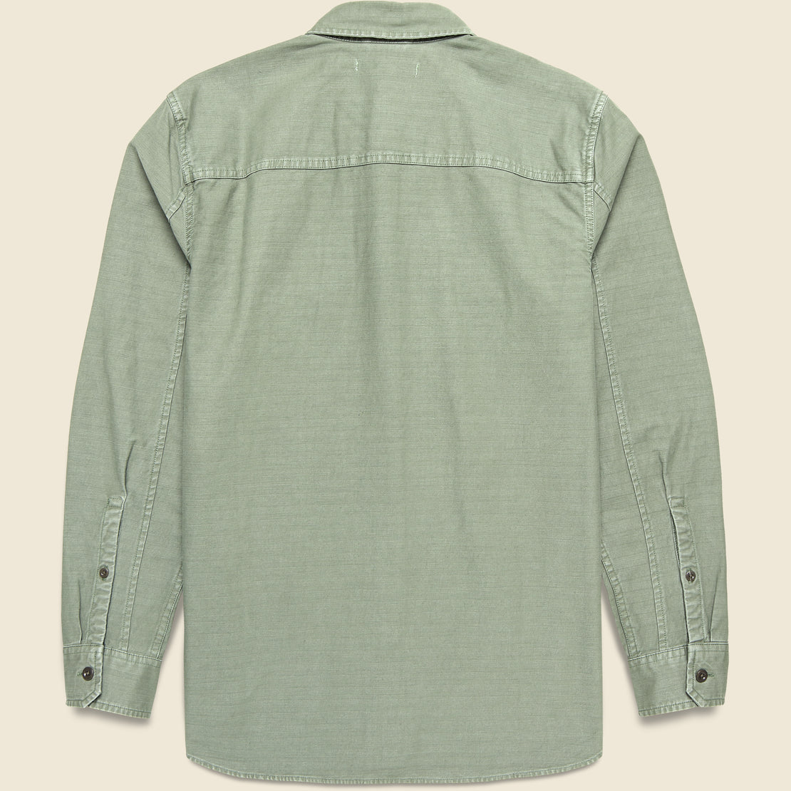 Utilitarian Shirt - Olive Drab - Outerknown - STAG Provisions - Tops - L/S Woven - Solid