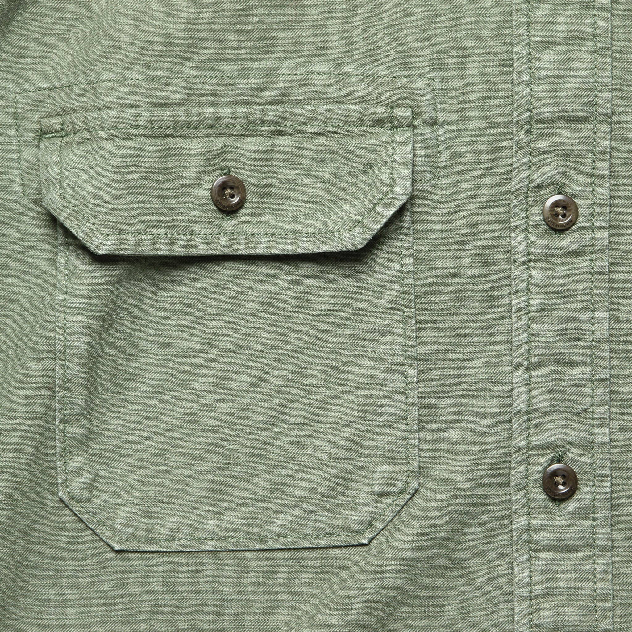 
                          Utilitarian Shirt - Olive Drab - Outerknown - STAG Provisions - Tops - L/S Woven - Solid
                        