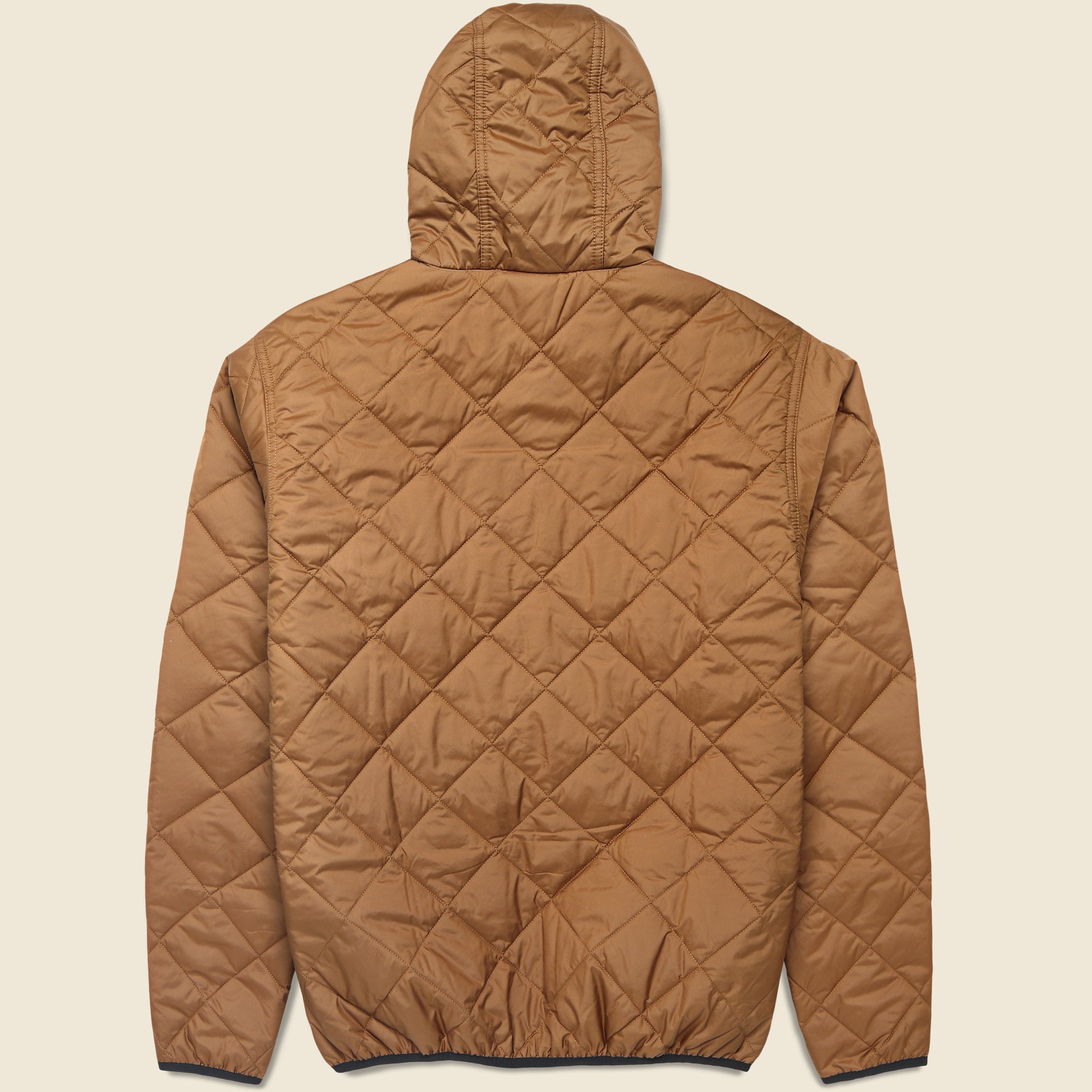 
                          Diamond Quilted Bomber Hoody - Deer Brown
                        