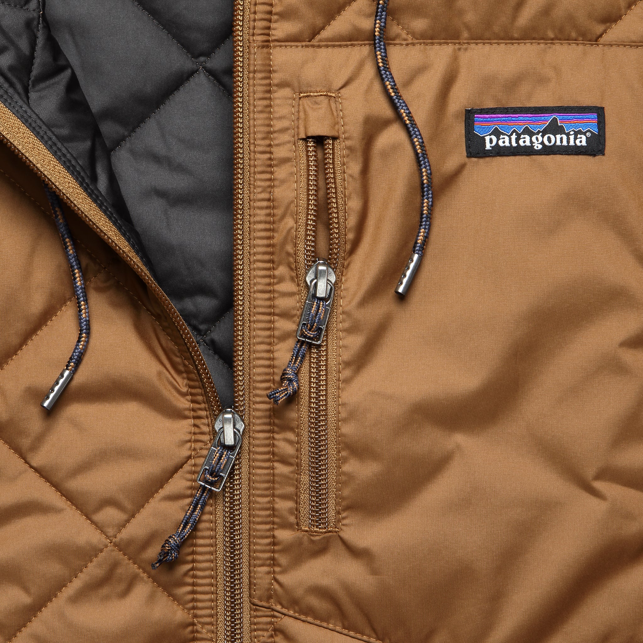 
                          Diamond Quilted Bomber Hoody - Deer Brown
                        
