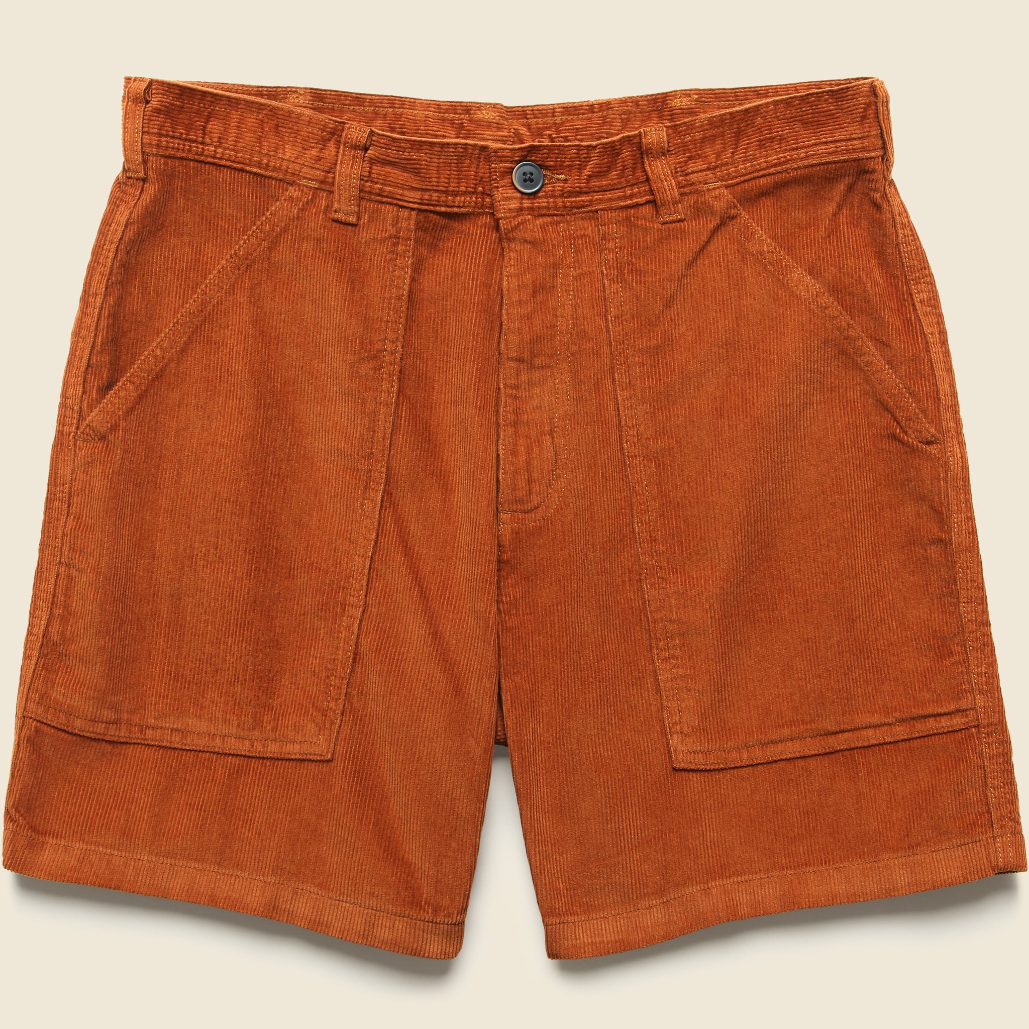 Cord Utility Shorts - Robin Brown