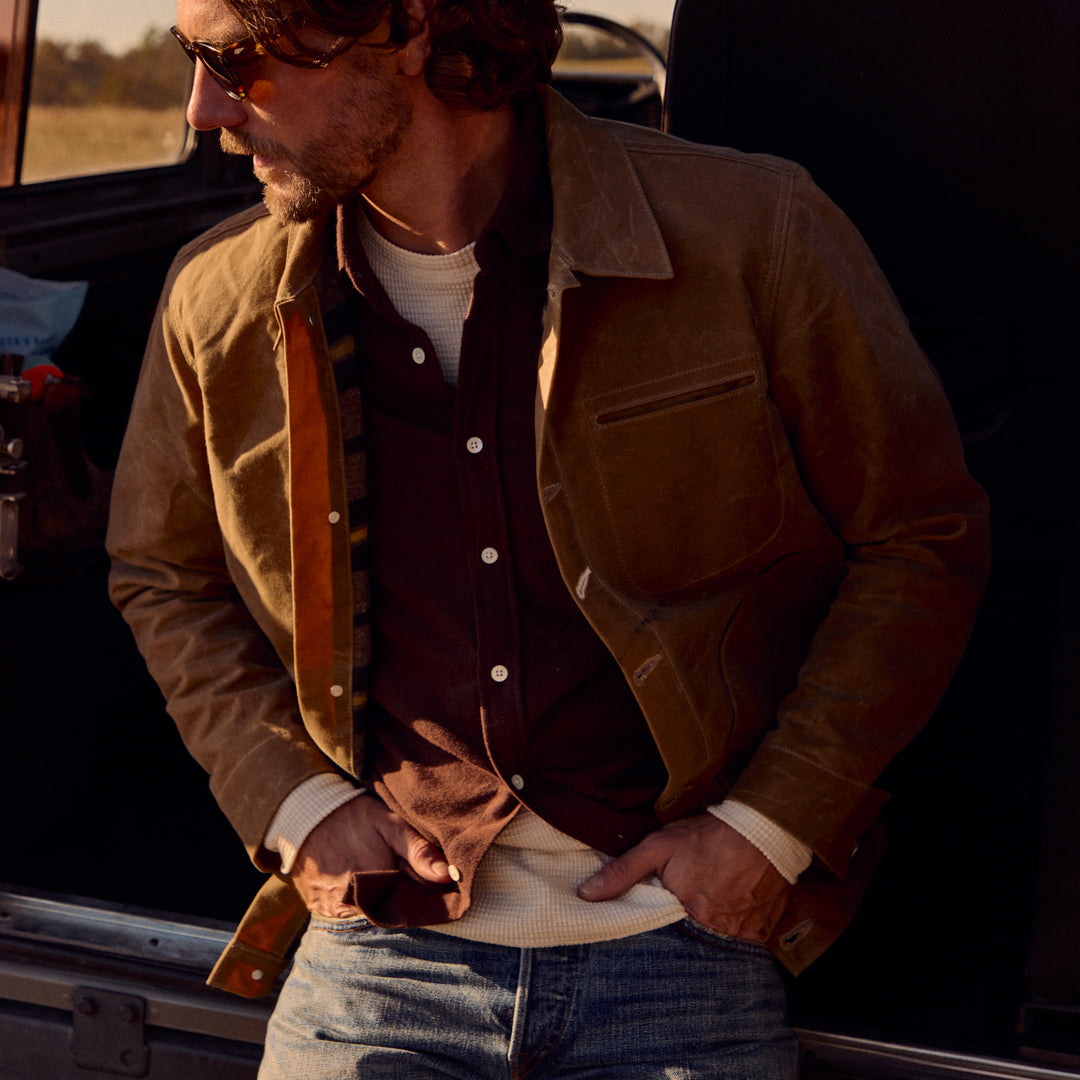 
                          Supply Jacket - Blanket Lined Waxed Tan Ridgeline
                        