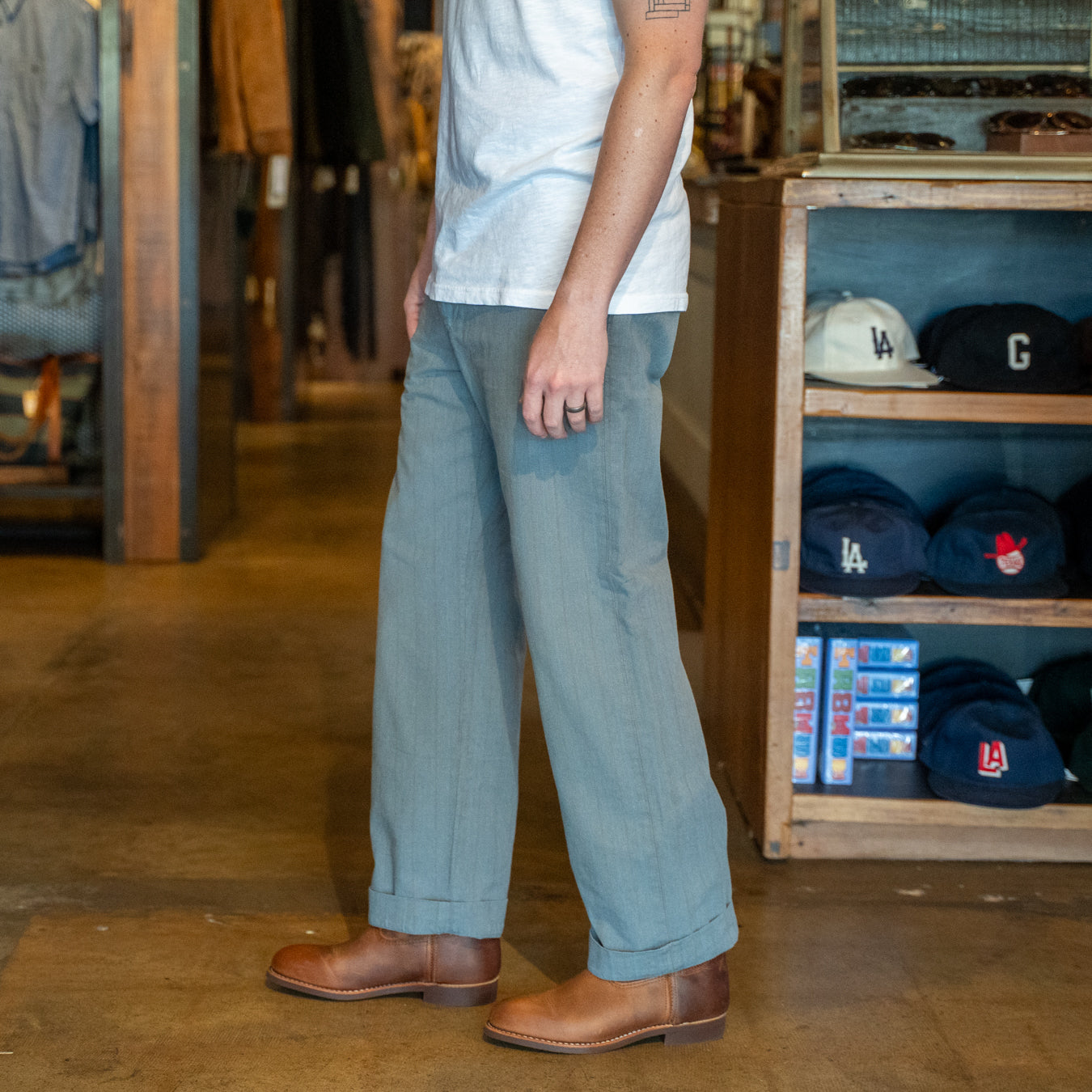 
                          Striped Maitland Chino - Navy - RRL - STAG Provisions - Pants - Twill
                        