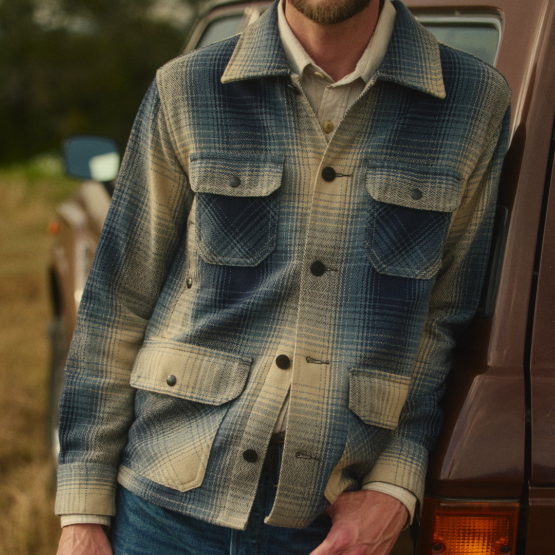 
                          Wool Ruddick Overshirt - Blue
                        