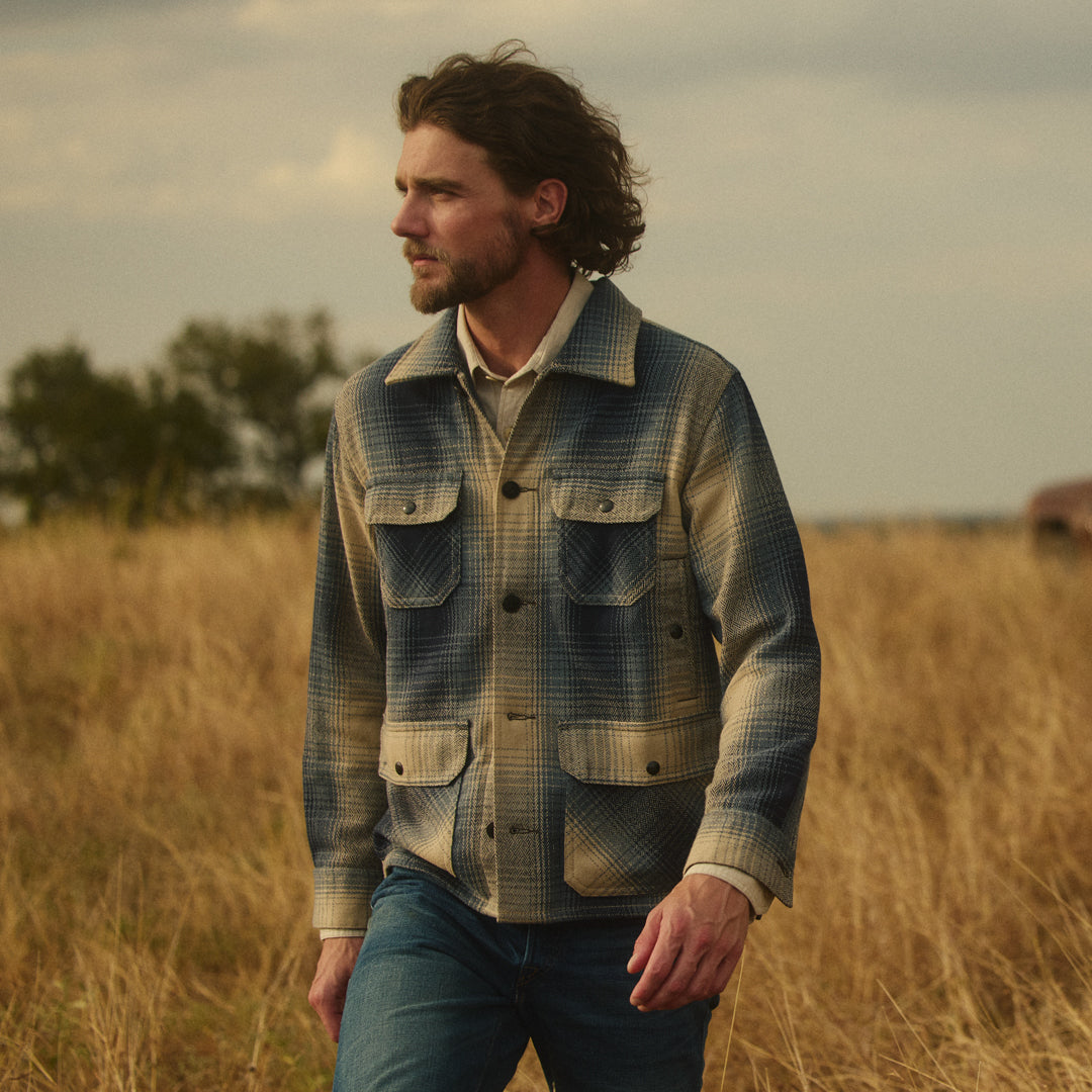 
                          Wool Ruddick Overshirt - Blue
                        