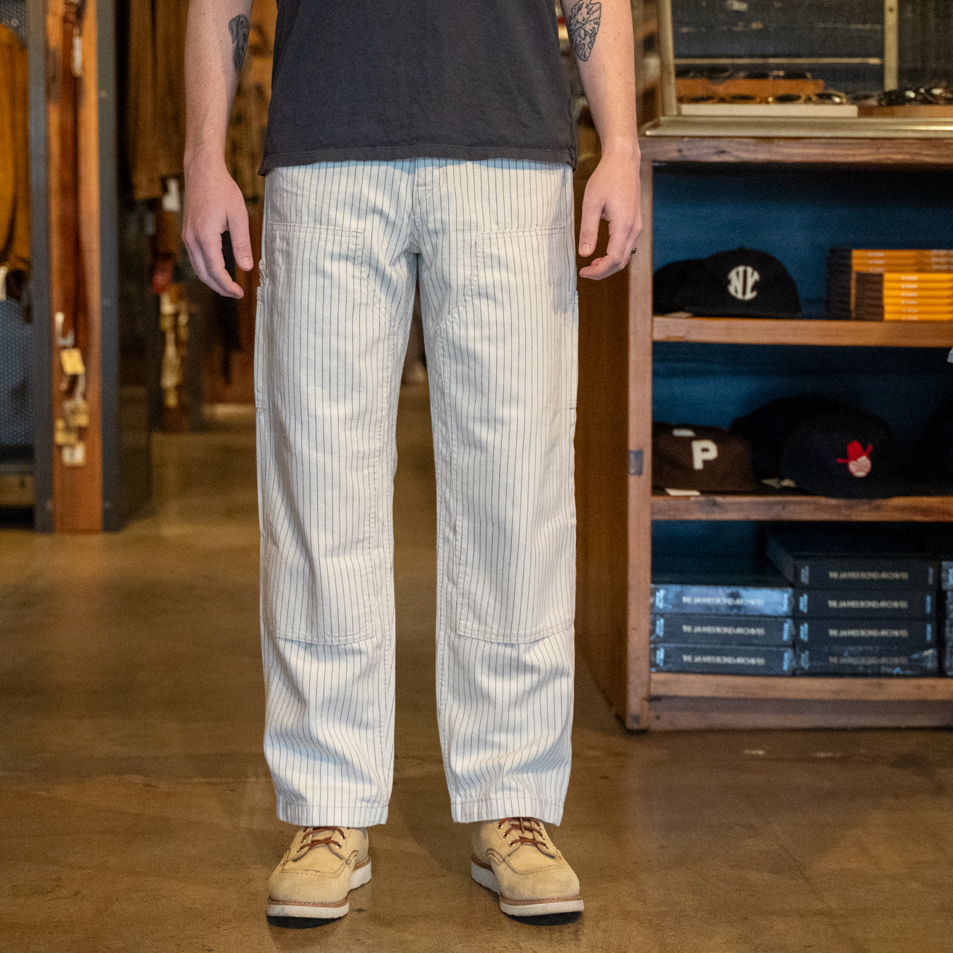 568 Double Knee Carpenter Pant - Marris Stripe - Levis Premium - STAG Provisions - Pants - Denim
