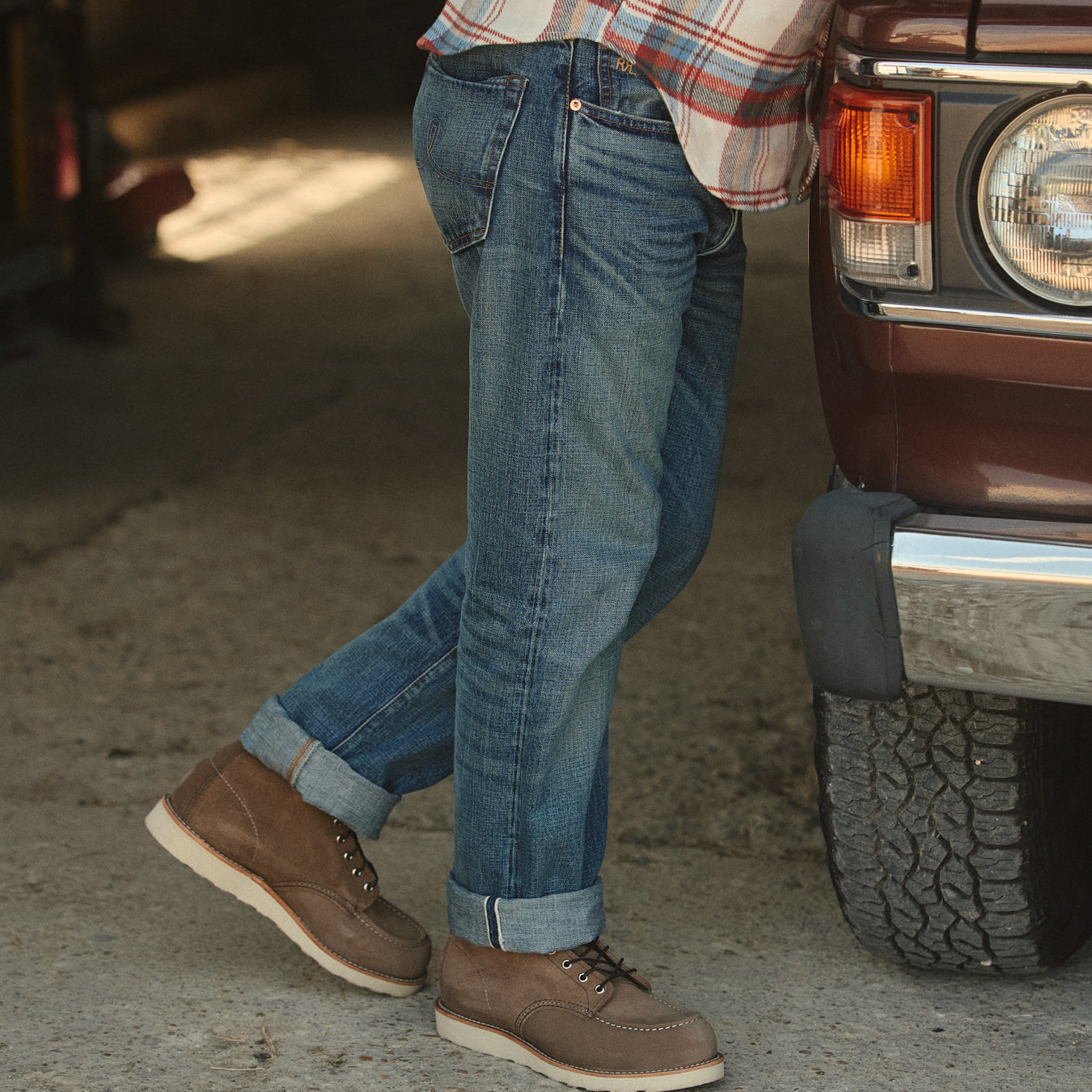 
                          Straight Fit Jean - Hillsview Wash - RRL - STAG Provisions - Pants - Denim
                        