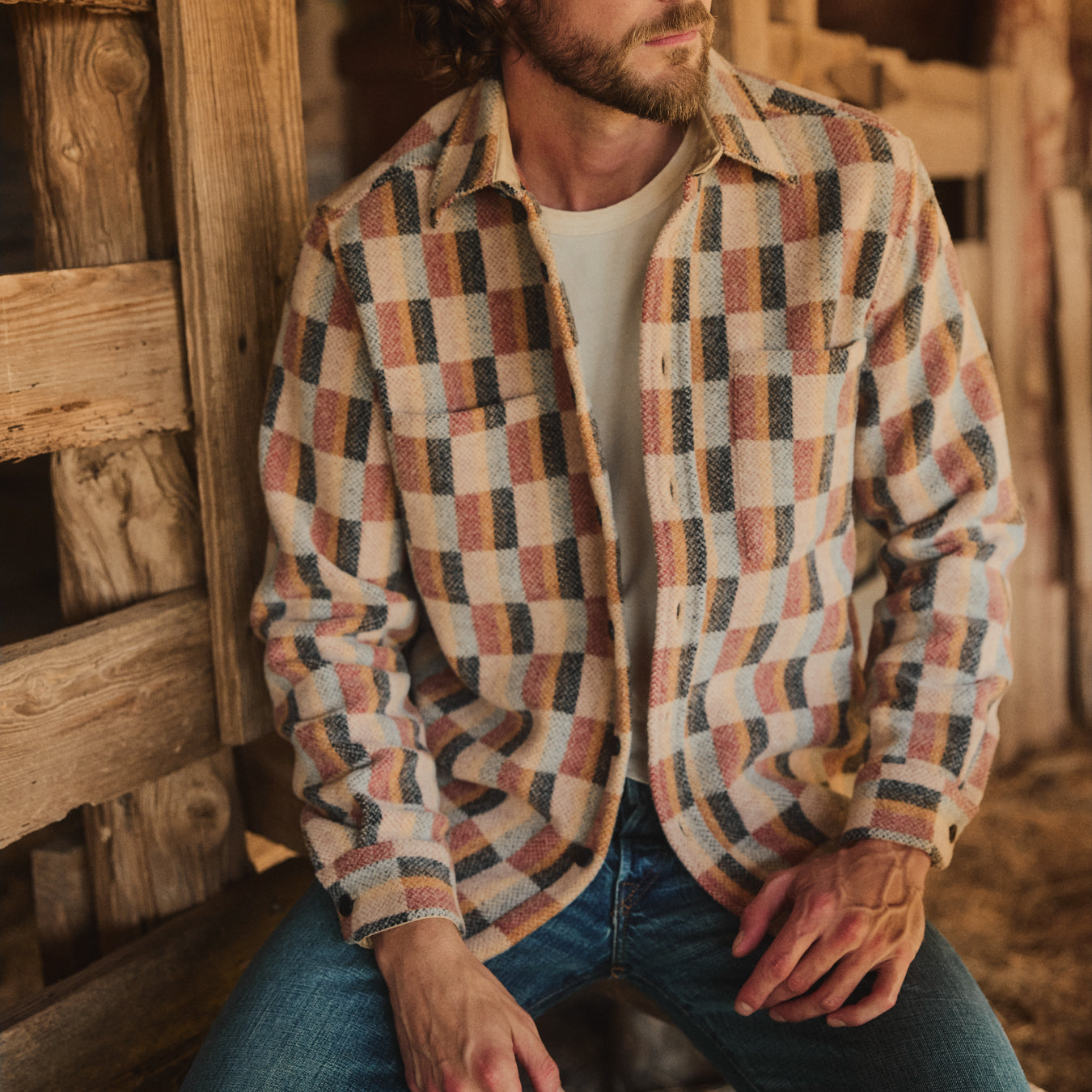 
                          Tulia Overshirt - Taupe - Portuguese Flannel - STAG Provisions - Tops - L/S Woven - Overshirt
                        