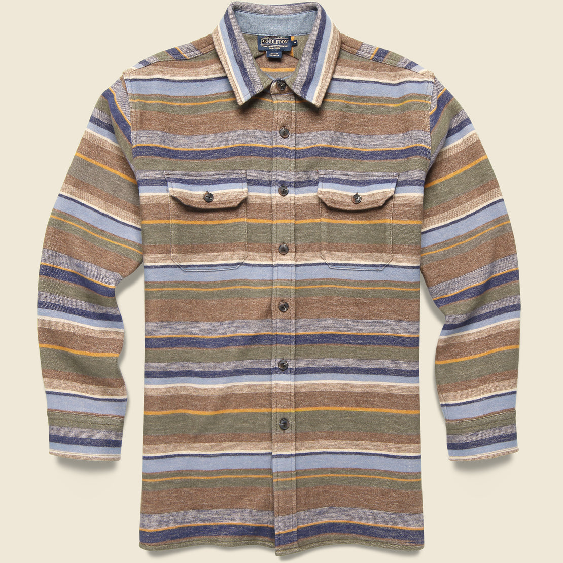 Pendleton Driftwood Shirt - Trail Stripe