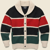 Ranger Stripe Lambswool Cardigan - Ranger Stripe - Pendleton - STAG Provisions - Tops - Sweater