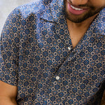 Conte Camp Shirt - Blue - Portuguese Flannel - STAG Provisions - Tops - S/S Woven - Other Pattern