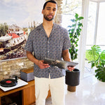 Conte Camp Shirt - Blue - Portuguese Flannel - STAG Provisions - Tops - S/S Woven - Other Pattern