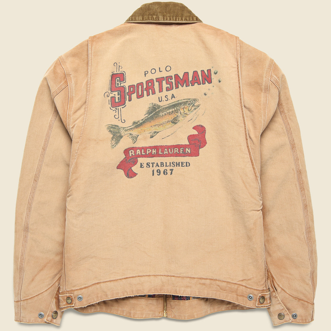 Sportsman Cotton Canvas Cord Collar Jacket - Pennekamp - Polo Ralph Lauren - STAG Provisions - Outerwear - Coat / Jacket