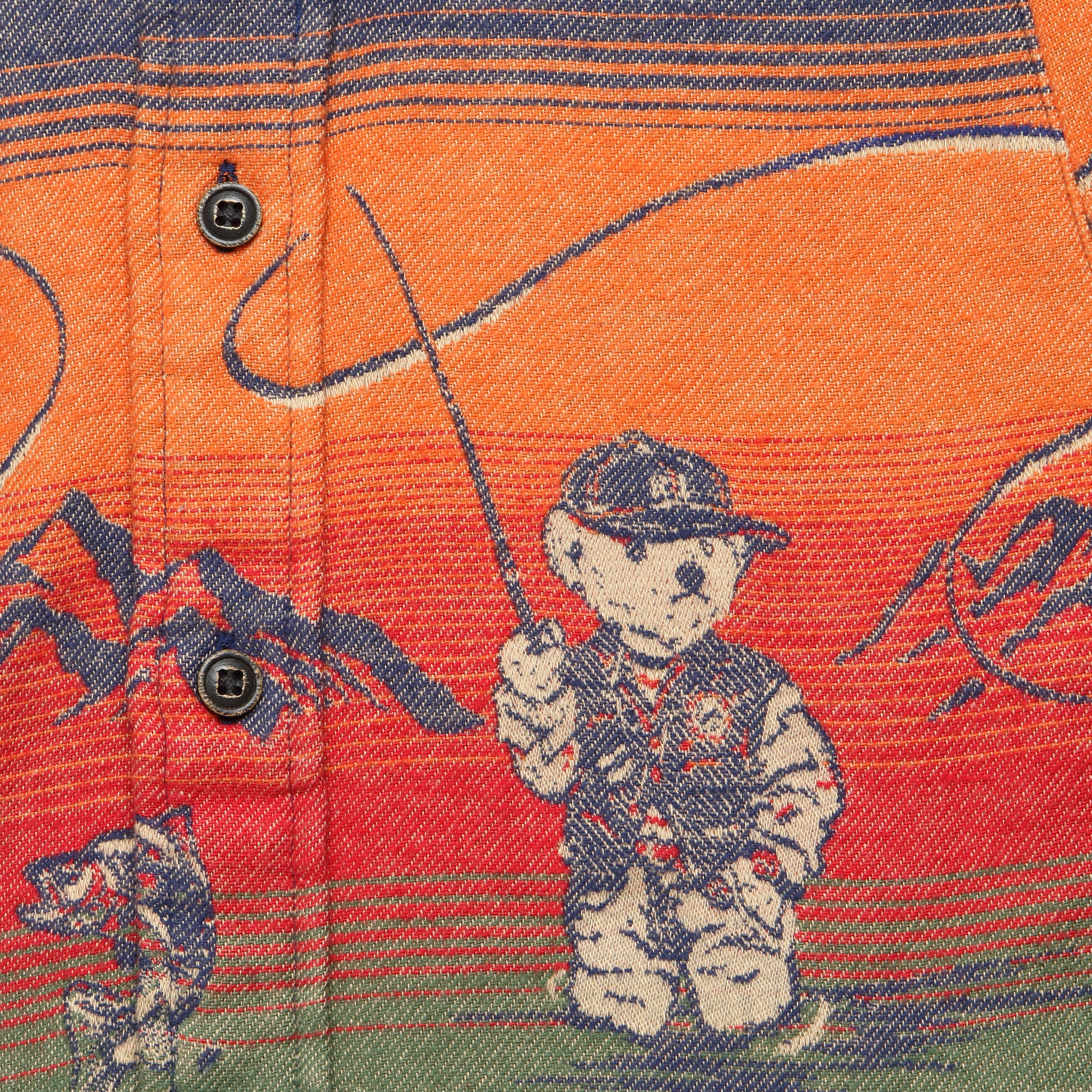 
                          Flannel Jacquard Matlock Work Shirt - Fishing Bear Scenic - Polo Ralph Lauren - STAG Provisions - Tops - L/S Woven - Other Pattern
                        