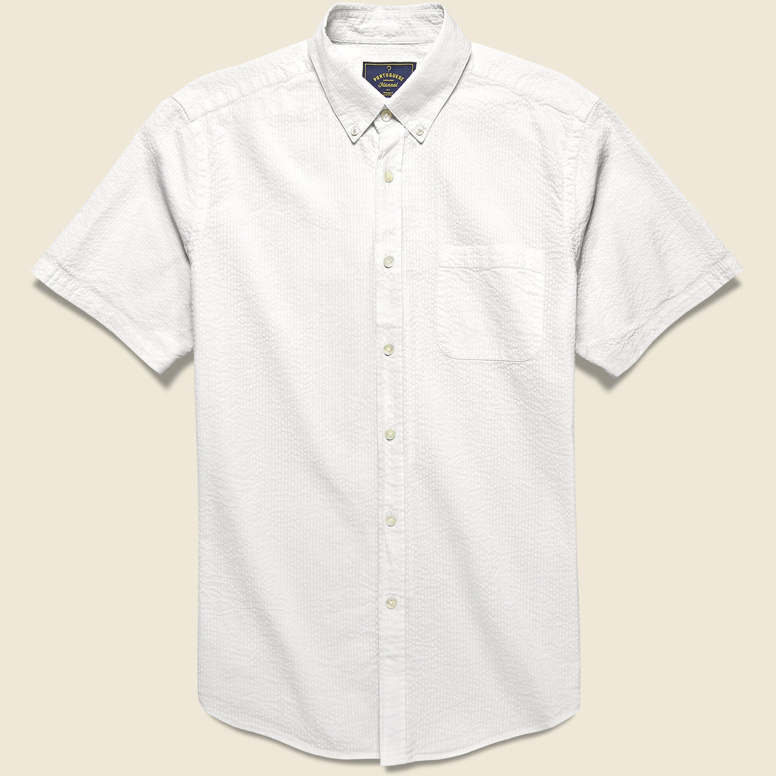 Portuguese Flannel Atlantico Seersucker Shirt - White
