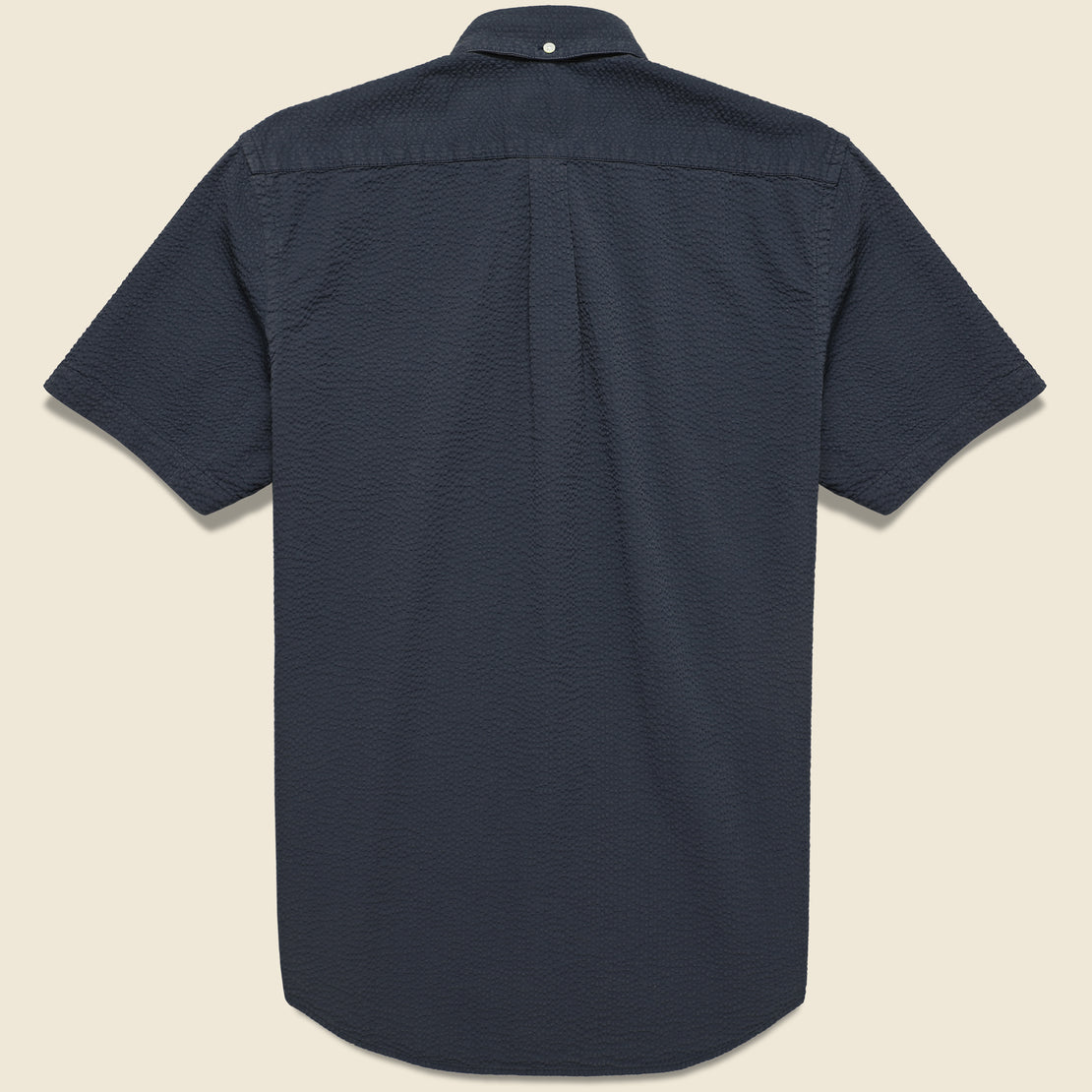 Atlantico Seersucker Shirt - Navy - Portuguese Flannel - STAG Provisions - Tops - S/S Woven - Seersucker