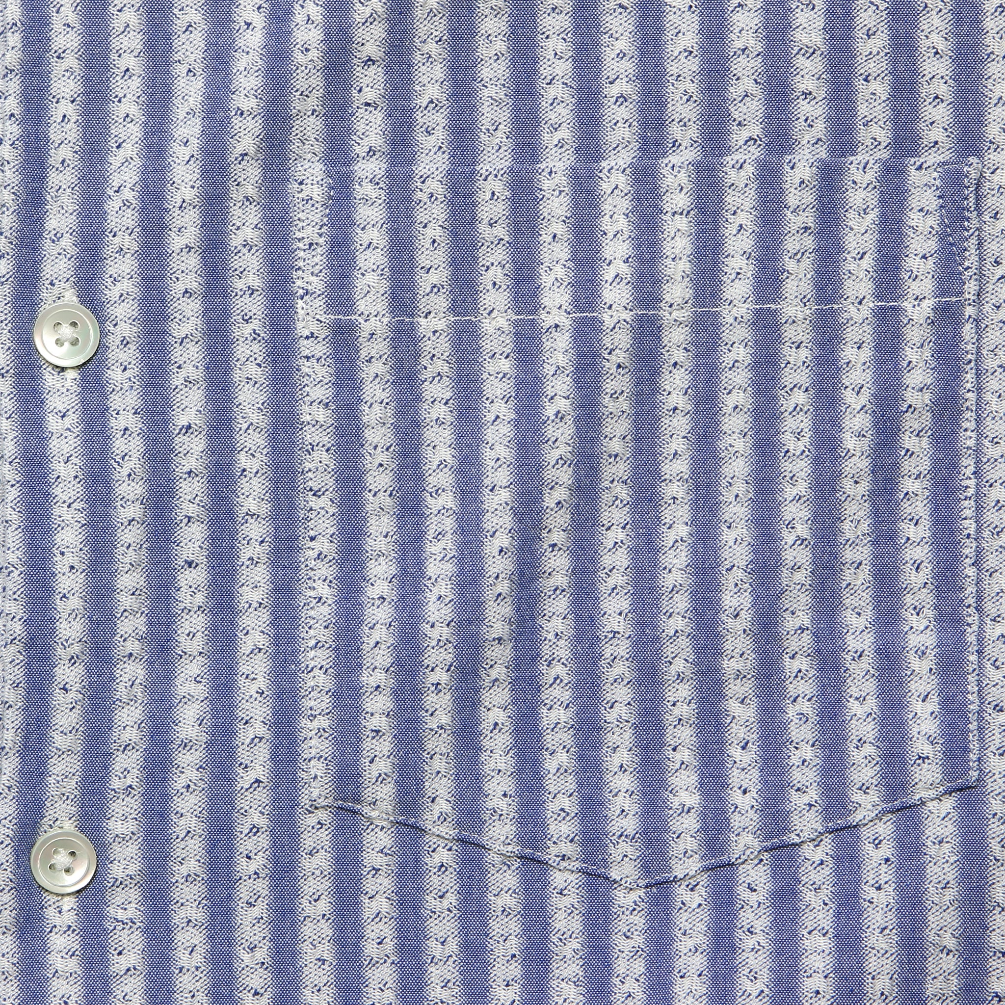 
                          Striped Jacquard Camp Shirt - Blue - Portuguese Flannel - STAG Provisions - Tops - S/S Woven - Stripe
                        