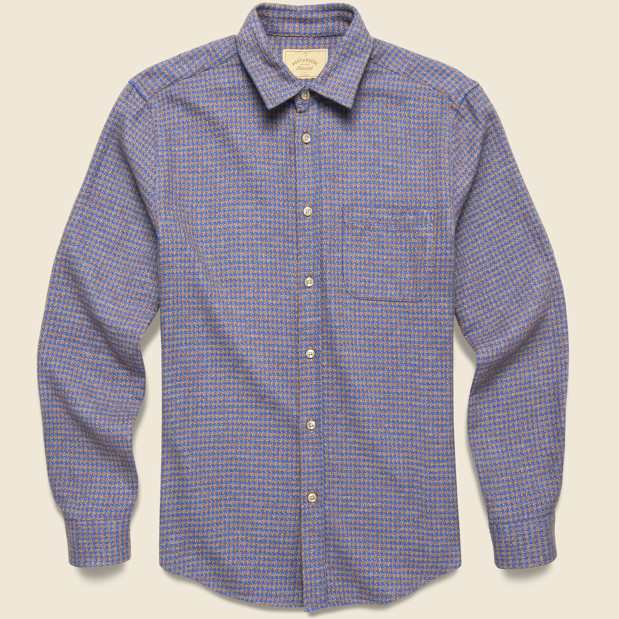 Pied Poule Shirt - Blue