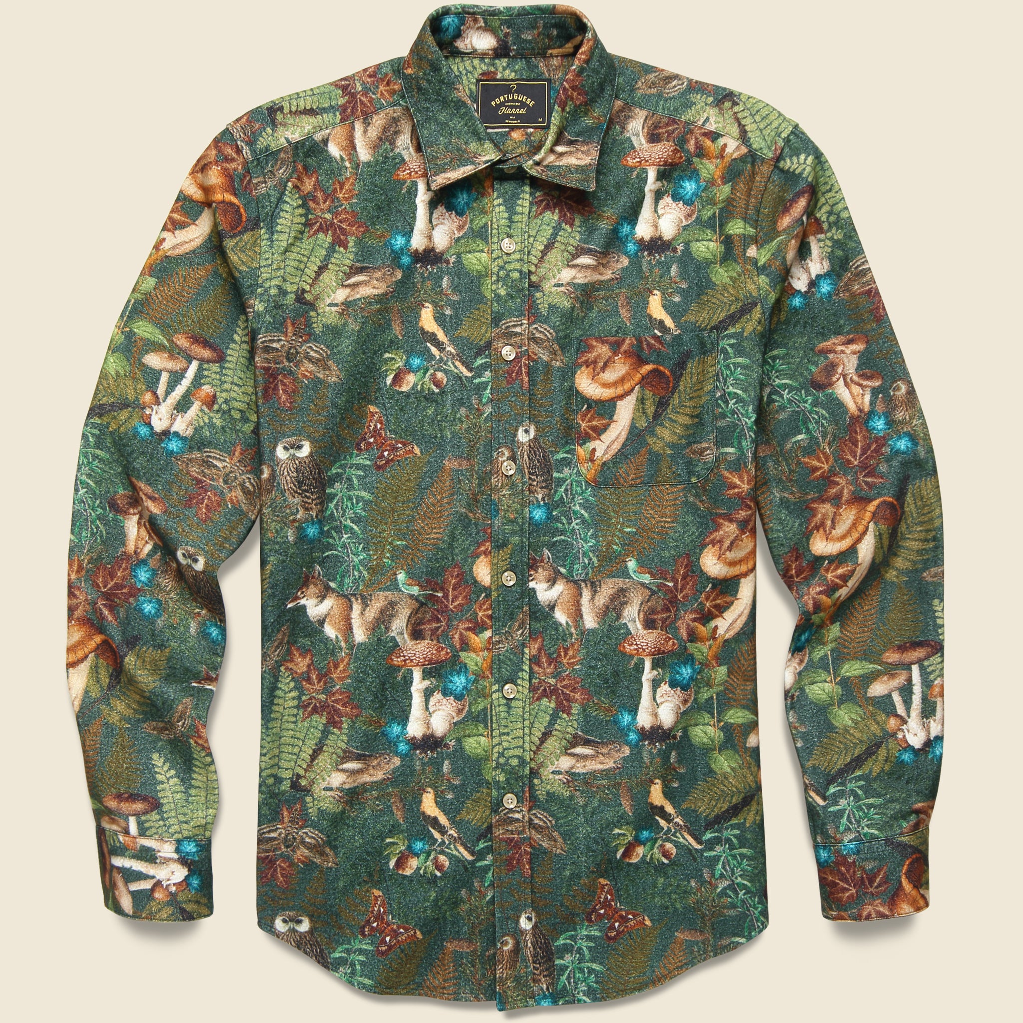 Fauna Shirt - Green - Portuguese Flannel - STAG Provisions - Tops - L/S Woven - Other Pattern